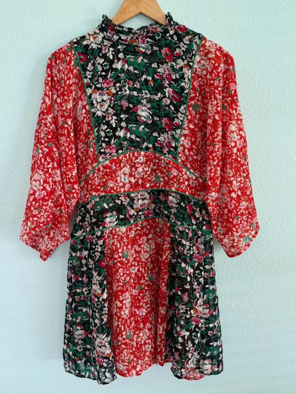 ASOS DESIGN Mixed Print Dress Size 8 - Picture 4 of 15